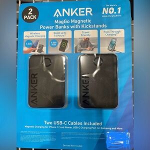 Anker MagGo Portable Magnetic Wireless Power Banks 2-Pack